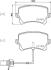 Колодки тормозные AUDI Q3 13- задн.с датч. BREMBO P 85 142 (фото 1)