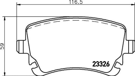 Гальмівні колодки, дискові BREMBO P 85 143