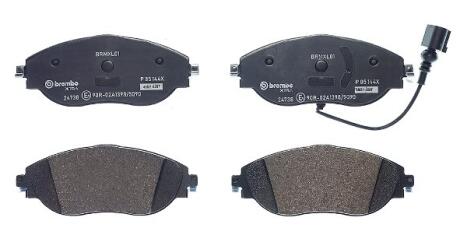 Комплект гальмівних колодок з 4 шт. дисків BREMBO P 85 144X