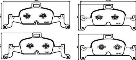 Гальмівні колодки дискові BREMBO P 85 164