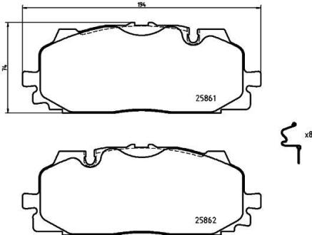Гальмівні колодки BREMBO P 85 165