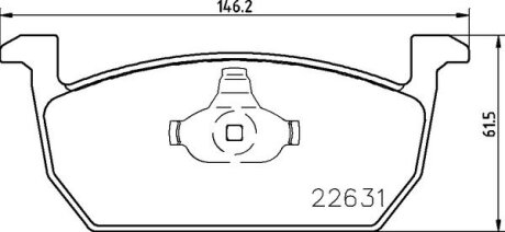 Гальмівні колодки, дискові BREMBO P 85 167