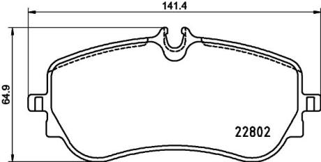Комплект гальмівних колодок з 4 шт. дисків BREMBO P 85 172