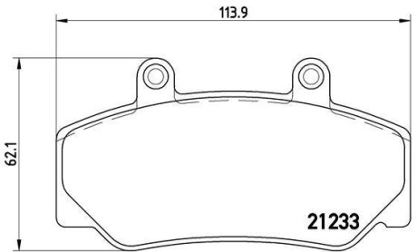 Гальмівні колодки, дискові BREMBO P 86 006