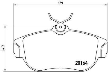 Гальмівні колодки, дискові BREMBO P 86 007