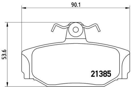 Гальмівні колодки, дискові BREMBO P 86 009
