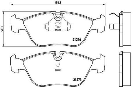 Гальмівні колодки дискові BREMBO P 86 013
