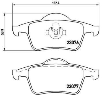 Гальмівні колодки дискові BREMBO P 86 014