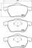Комплект тормозных колодок, дисковый тормоз BREMBO P 86 015 (фото 1)