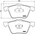 Комплект гальмівних колодок з 4 шт. дисків BREMBO P 86 022 (фото 1)