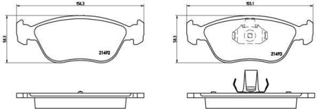 Гальмівні колодки, дискові BREMBO P 86 024