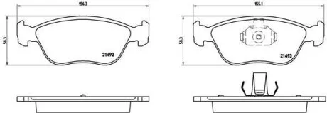 Фото 1 - гальмівні колодки, дискові BREMBO P 86 024 Гальмівні колодки, дискові BREMBO P 86 024 (фото 1)
