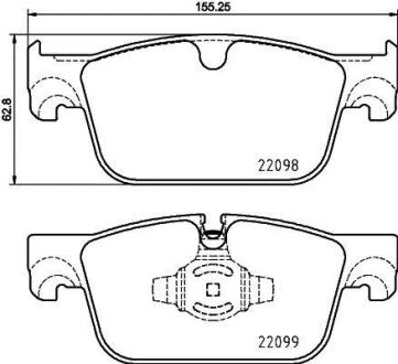 Гальмівні колодки дискові BREMBO P 86 028