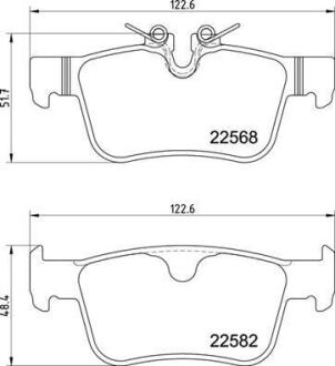 Колодки гальмівні дискові (комплект 4 шт) BREMBO P 86 030