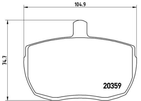 Гальмівні колодки, дискові BREMBO P A6 001