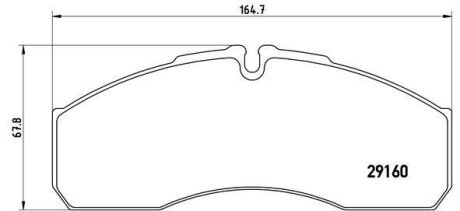 Гальмівні колодки, дискові BREMBO P A6 022