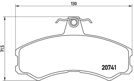 Колодки тормозные IVECO MASIFF 08- 3.0 перед. BREMBO P A6 024