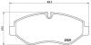 Колодки тормозные IVECO DAILY 3 02- перед. BREMBO P A6 026 (фото 1)