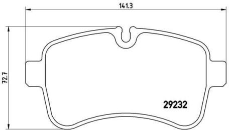 Гальмівні колодки дискові BREMBO P A6 027