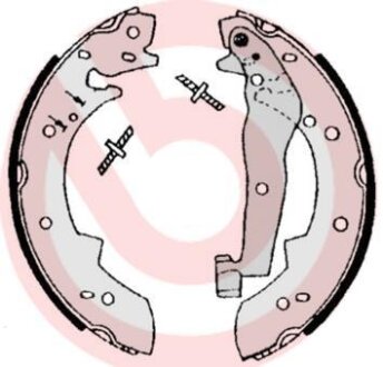 Гальмівні колодки, барабанні BREMBO S 06 504
