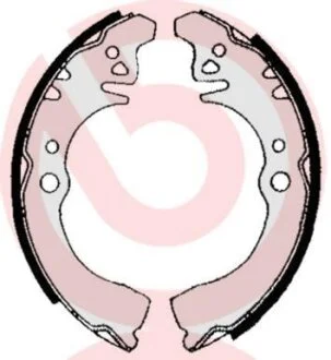 Гальмівні колодки, барабанні BREMBO S 16 507