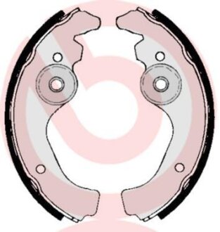 Гальмівні колодки, барабанні BREMBO S 23 502