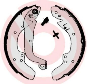 Гальмівні колодки, барабанні BREMBO S 23 504