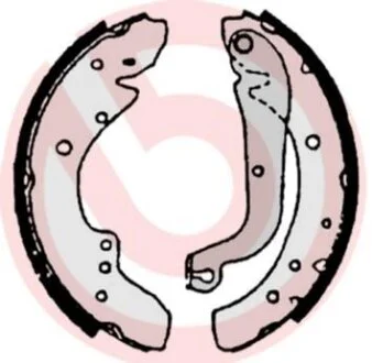 Гальмівні колодки, барабанні BREMBO S 23 505