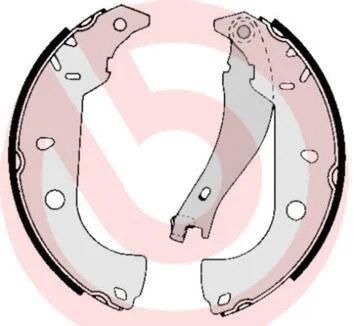 Гальмівні колодки, барабанні BREMBO S 23 511