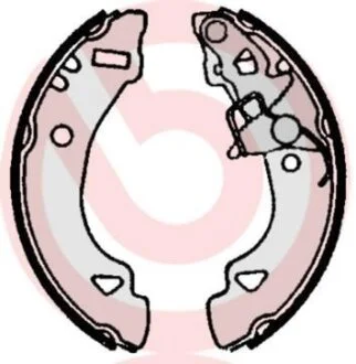 Гальмівні колодки, барабанні BREMBO S 23 512