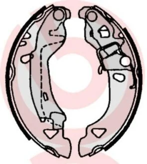 Гальмівні колодки, барабанні BREMBO S 23 513