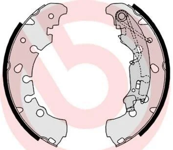 Гальмівні колодки, барабанні BREMBO S 23 530