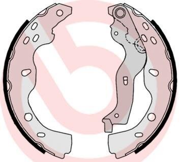 Колодки тормозные SUZUKI SX4 06- 1.5-1.6 задн.барабан. BREMBO S 23 532