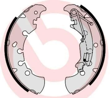 Гальмівні колодки, барабанні BREMBO S 23 555