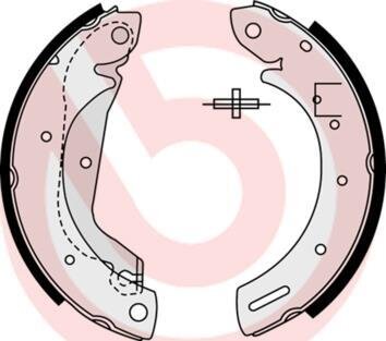 Гальмівні колодки, барабанні BREMBO S 23 577