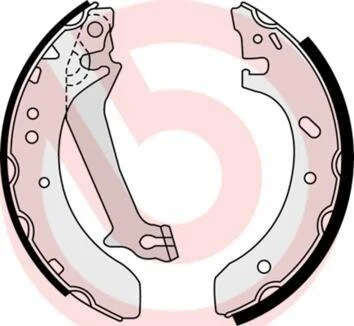 Гальмівні колодки, барабанні BREMBO S 23 578