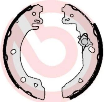 Гальмівні колодки, барабанні BREMBO S 24 517