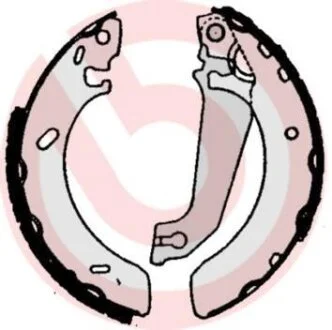 Колодки гальмівні барабанні, комплект BREMBO S 24 520