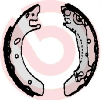 Гальмівні колодки, барабанні BREMBO S 24 525