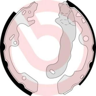 Тормозные колодки задние (барабанные) (203X38) Ford Focus I 98-05 BREMBO S 24 531