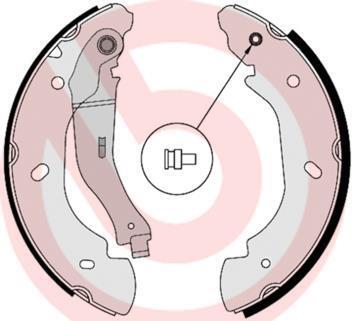 Гальмівні колодки барабанні BREMBO S 24 538