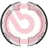Комплект тормозных колодок, стояночная тормозная система BREMBO S24549 (фото 1)