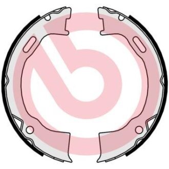Гальмiвнi колодки барабанні BREMBO S24549