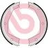 Комплект тормозных колодок, стояночная тормозная система BREMBO S24550 (фото 1)