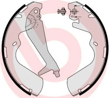 Гальмівні колодки, барабанні BREMBO S 30 514