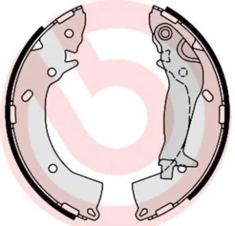 Гальмівні колодки, барабанні BREMBO S 30 519