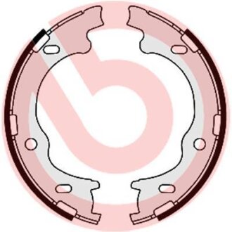 Колодки стояночного тормоза HYUNDAI/KIA I30/CEED 06- стоян.торм. BREMBO S 30 529