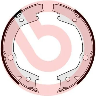 Комплект гальмівних колодок стояночної гальмівної системи BREMBO S 30 530