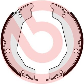 Гальмівні колодки, барабанні BREMBO S 30 531