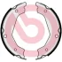 Комплект тормозных колодок, стояночная тормозная система BREMBO S30534 (фото 1)